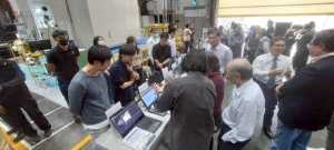 智慧量測與自動補償技術展示與說明。 漢翔公司／提供