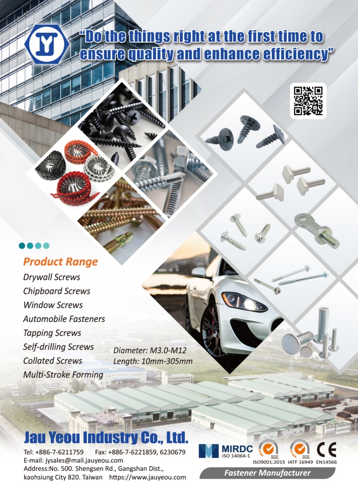 Taiwan Hardware Guide JAU YEOU INDUSTRY CO., LTD.