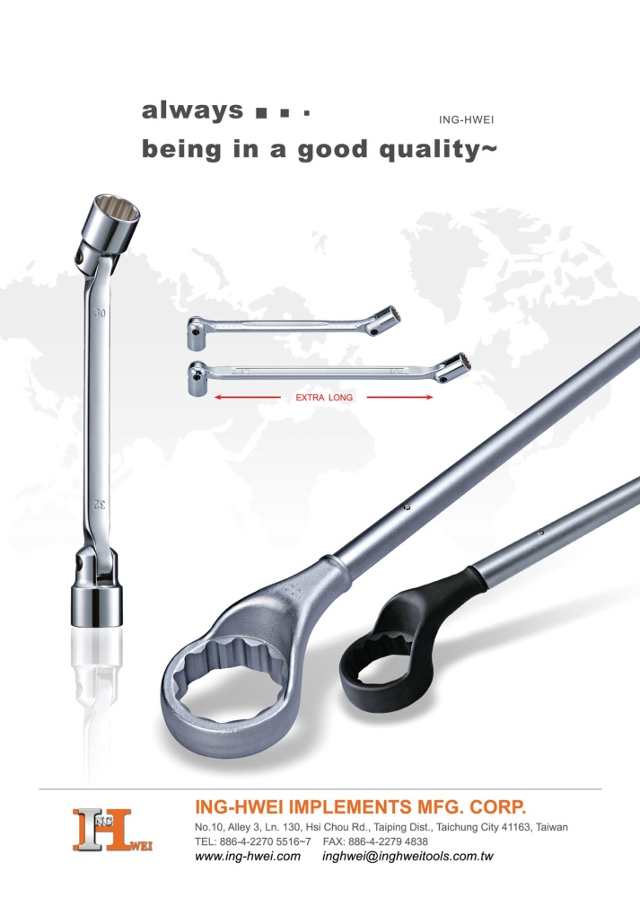 Taiwan Hand Tools ING-HWEI IMPLEMENTS MFG. CORP.