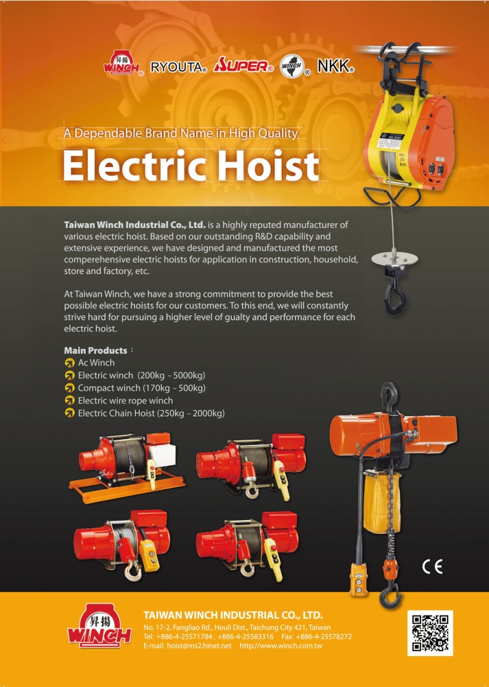 Taiwan Hand Tools TAIWAN WINCH INDUSTRIAL CO., LTD.