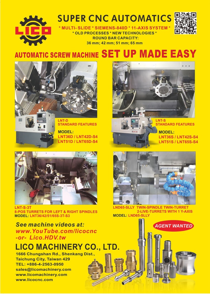 Who Makes Machinery in Taiwan LICO MACHINERY CO., LTD.