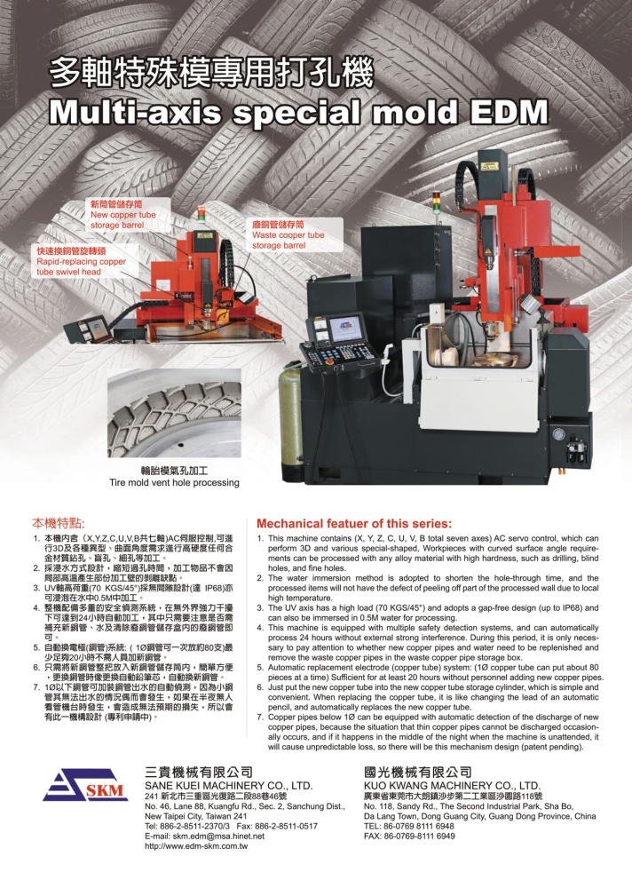 Who Makes Machinery in Taiwan SANE KUEI MACHINERY CO., LTD.