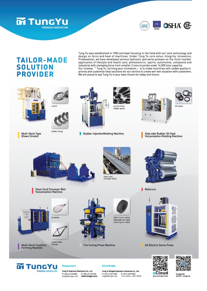 TUNG YU HYDRAULIC MACHINERY CO., LTD.