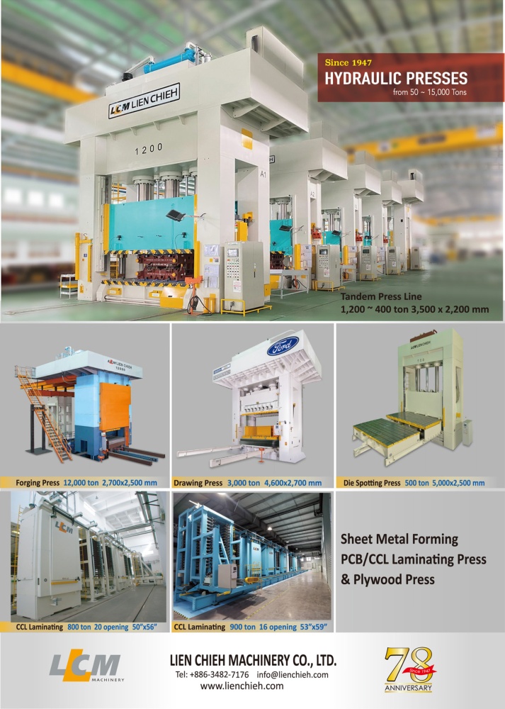 Who Makes Machinery in Taiwan LIEN CHIEH MACHINERY CO., LTD.