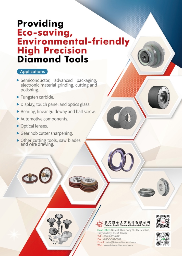 Who Makes Machinery in Taiwan TAIWAN ASAHI DIAMOND INDUSTRIAL CO., LTD.