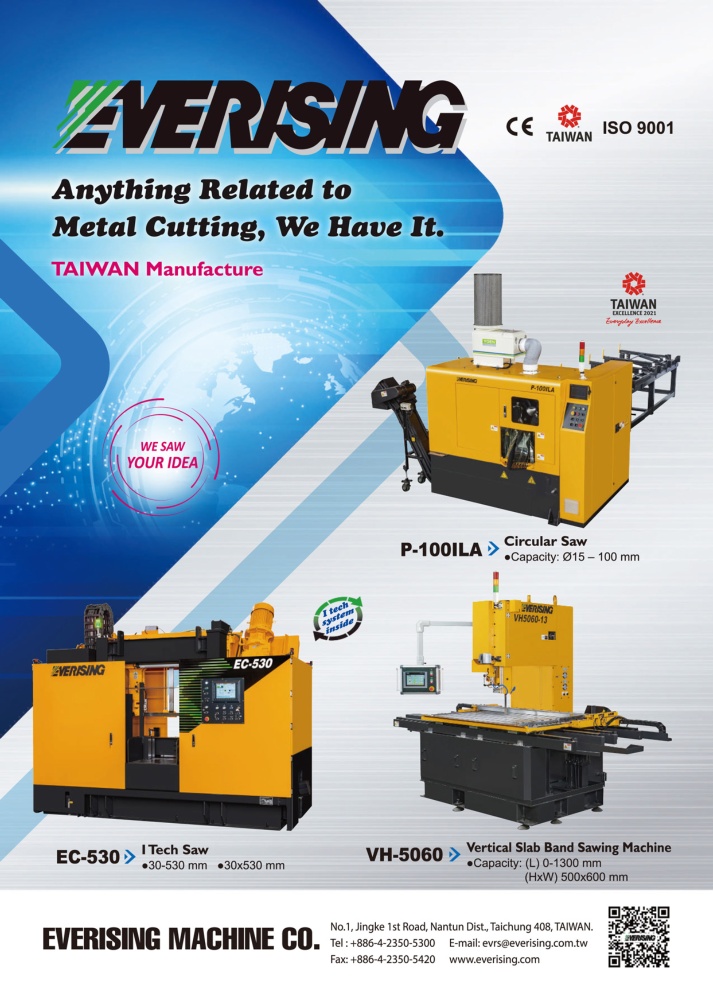Who Makes Machinery in Taiwan EVERISING MACHINE CO.