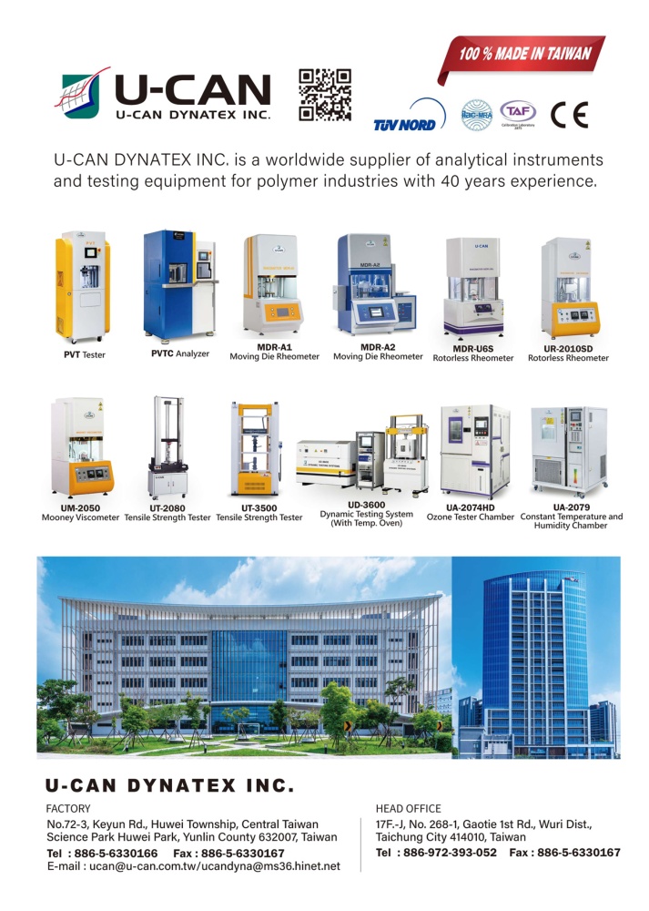 Who Makes Machinery in Taiwan U-CAN DYNATEX INC.