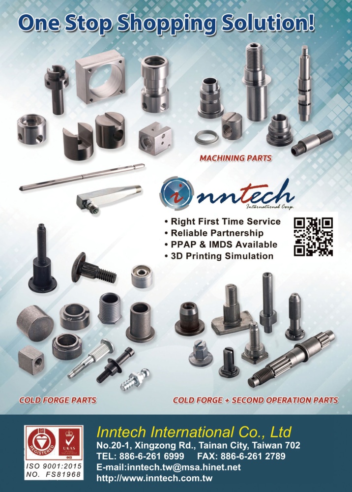 Taiwan International Fastener Show INNTECH INTERNATIONAL CO., LTD.