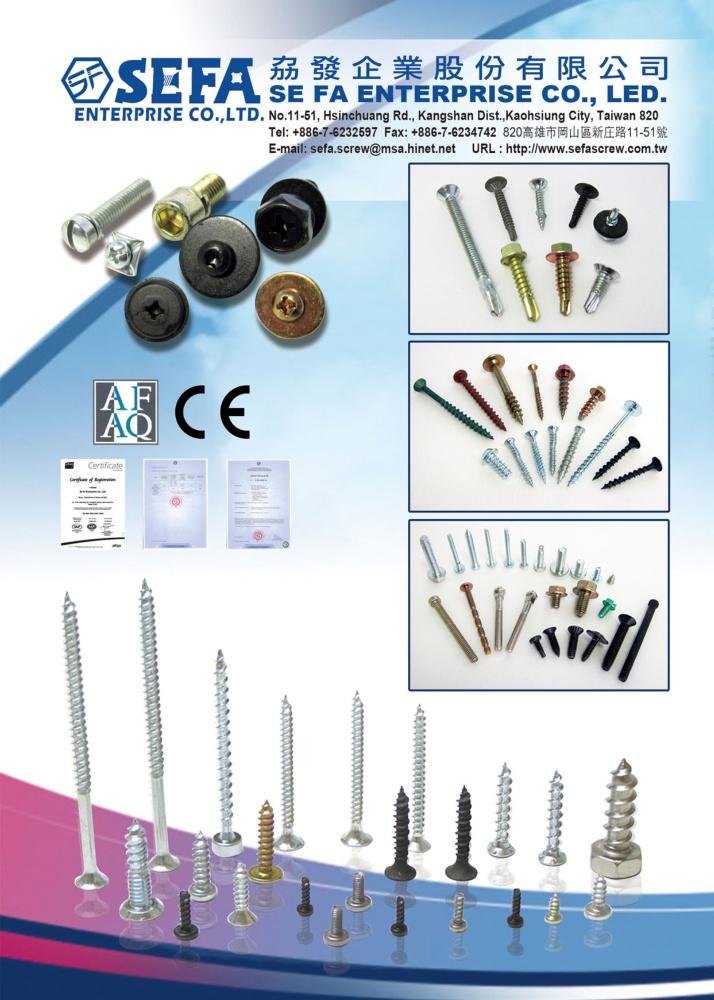 Taiwan International Fastener Show SE FA ENTERPRISE CO., LTD.