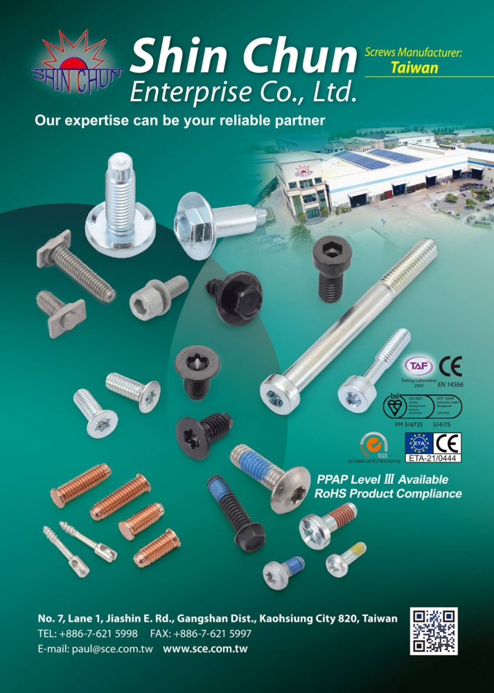 Taiwan International Fastener Show SHIN CHUN ENTERPRISE CO., LTD.