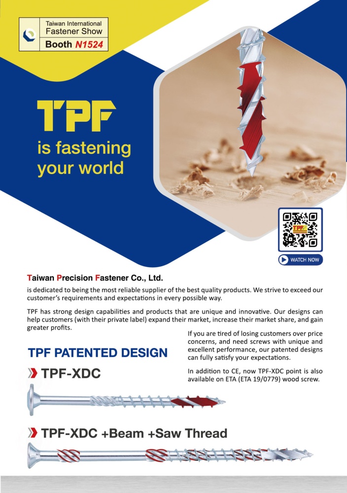 Taiwan International Fastener Show TAIWAN PRECISION FASTENER CO., LTD.