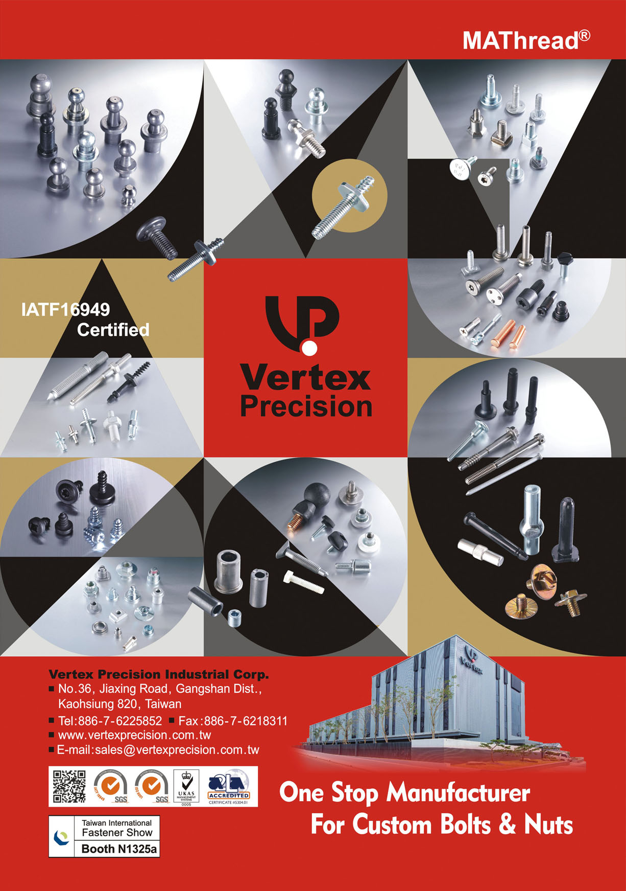 Taiwan International Fastener Show VERTEX PRECISION INDUSTRIAL CORP.