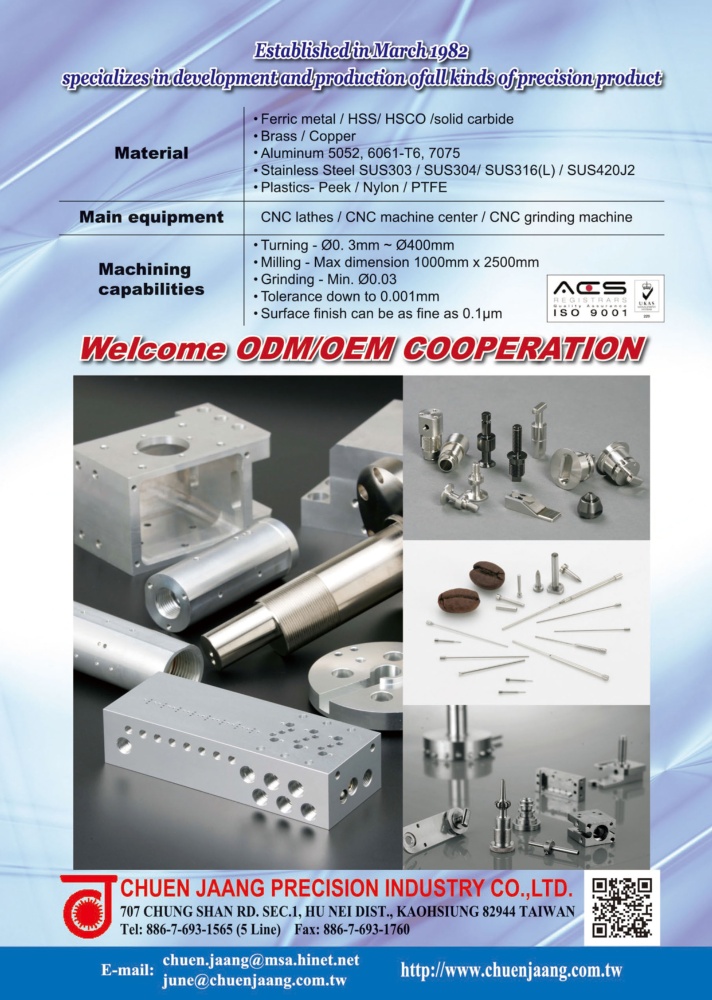 CHUEN JAANG PRECISION INDUSTRY CO., LTD.