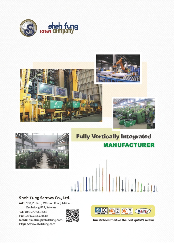 Taiwan Industrial Suppliers SHEH FUNG SCREWS CO., LTD.