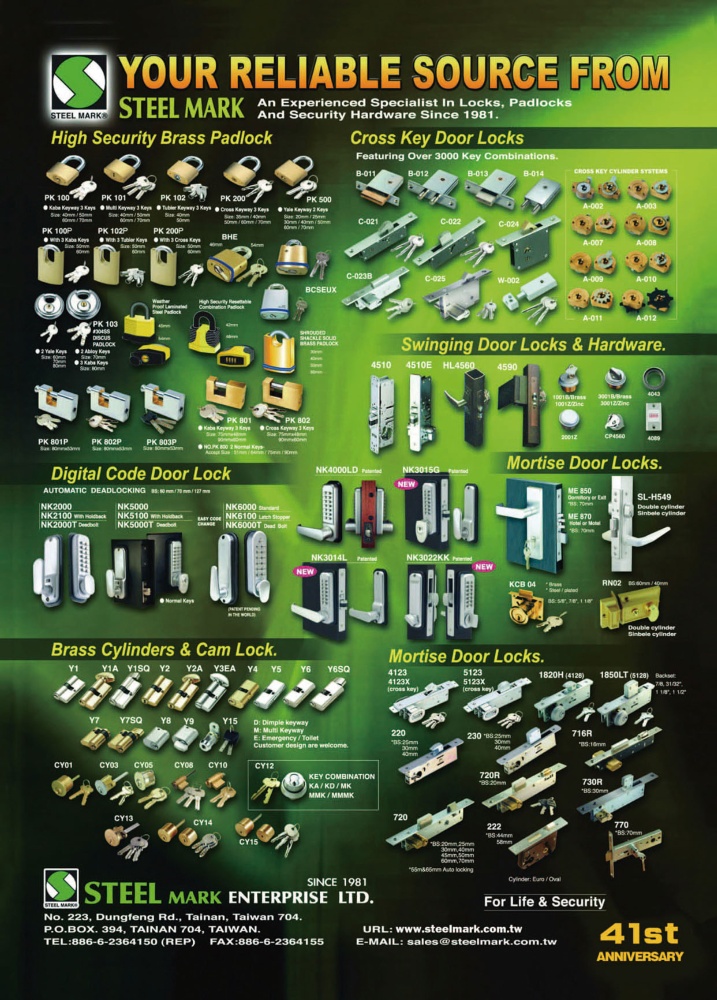 Taiwan Industrial Suppliers STEEL MARK ENTERPRISE LTD.