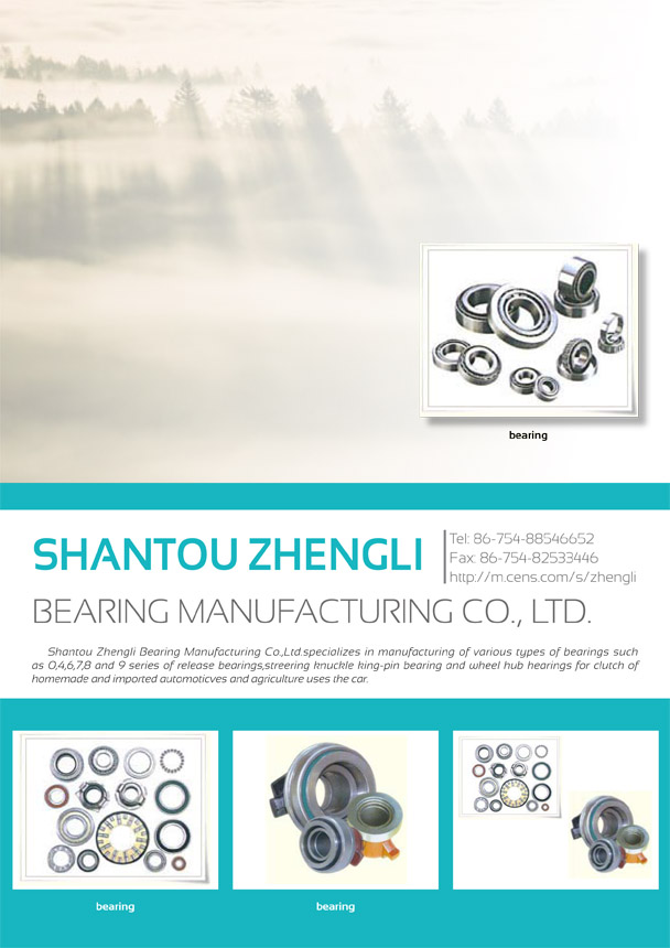 SHANTOU ZHENGLI BEARING MANUFACTURING CO., LTD.