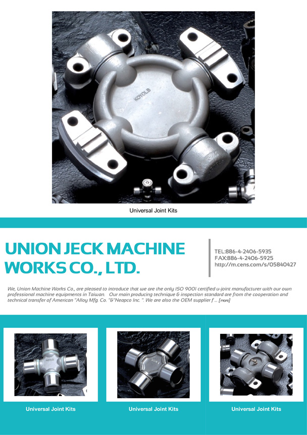 UNION JECK MACHINE WORKS CO., LTD.