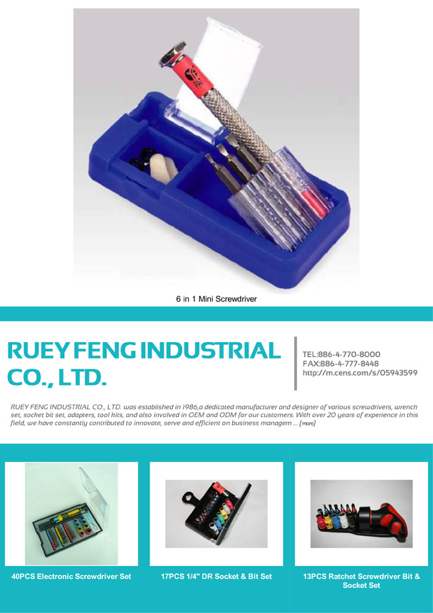 RUEY FENG INDUSTRIAL CO., LTD.