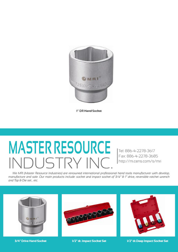 MASTER RESOURCE INDUSTRY INC.