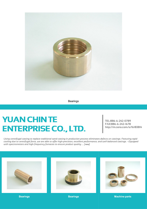 YUAN CHIN TE ENTERPRISE CO., LTD.