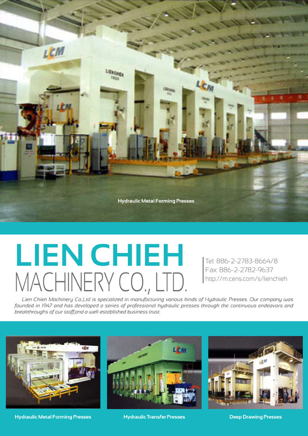 LIEN CHIEH MACHINERY CO., LTD.