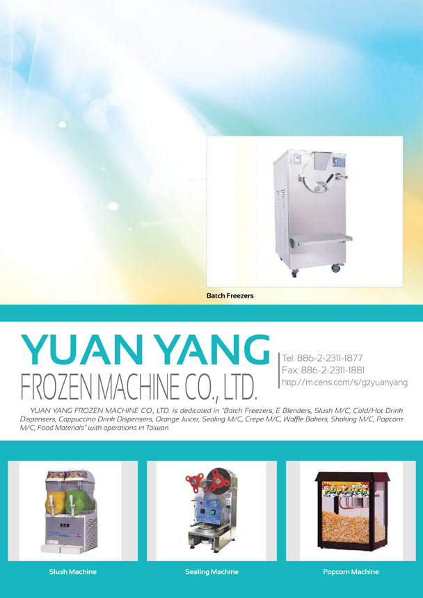 YUAN YANG FROZEN MACHINE CO., LTD.