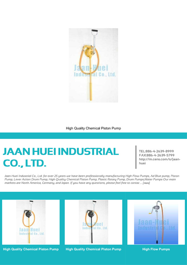 JAAN HUEI INDUSTRIAL CO., LTD.