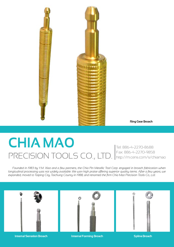 CHIA MAO PRECISION TOOLS CO., LTD.