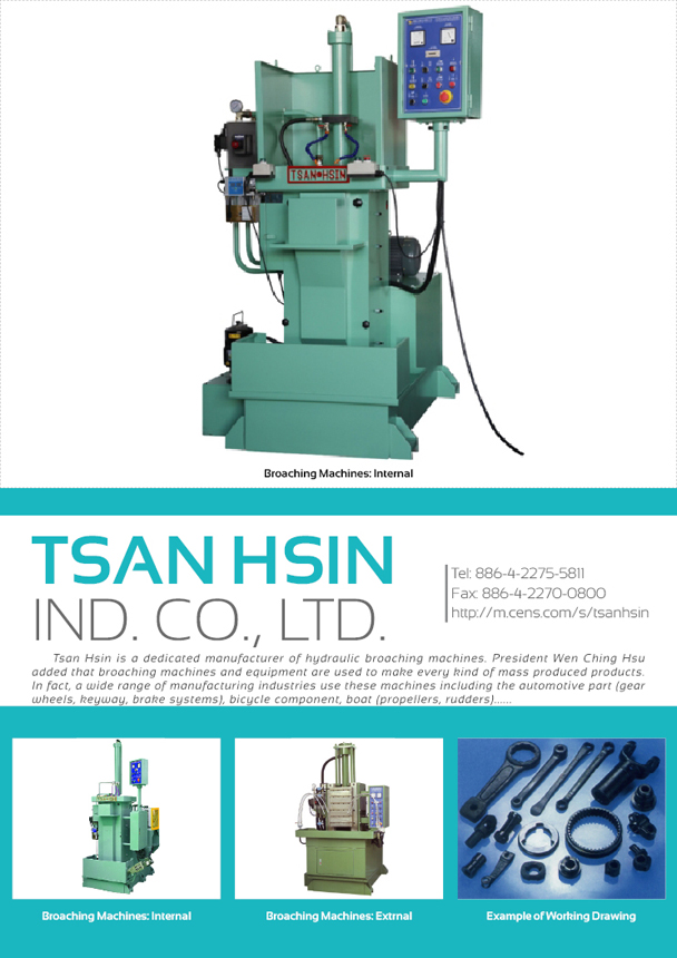 TSAN HSIN IND. CO., LTD.