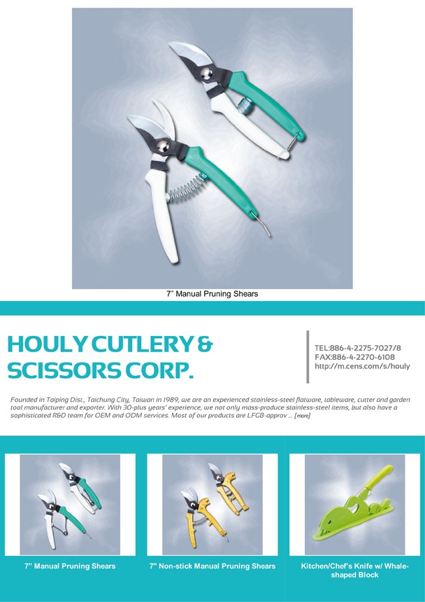HOULY CUTLERY & SCISSORS CORP.