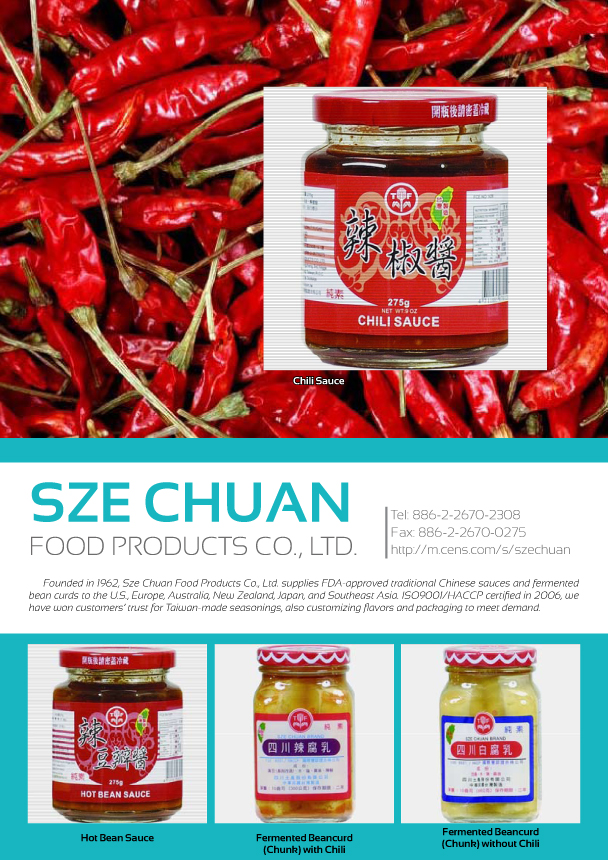 SZE CHUAN FOOD PRODUCTS CO., LTD.