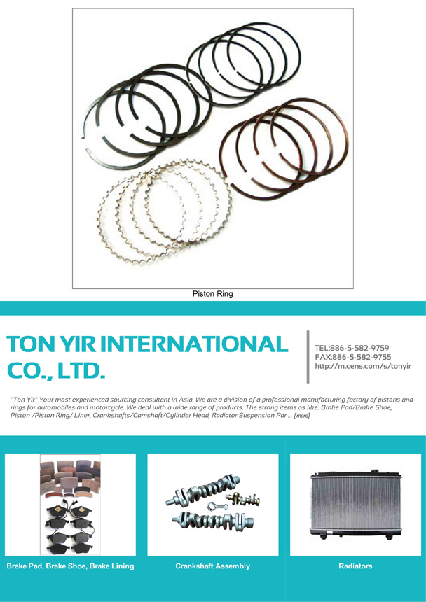 TON YIR INTERNATIONAL CO., LTD.