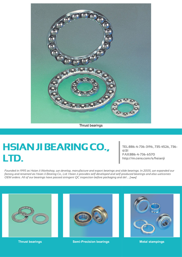 HSIAN JI BEARING CO., LTD.