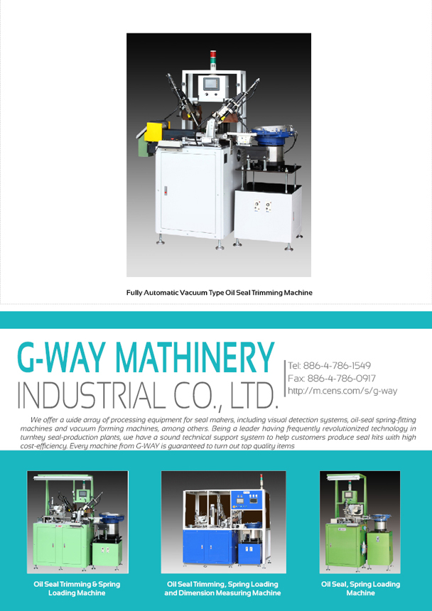 G-WAY MATHINERY INDUSTRIAL CO., LTD.