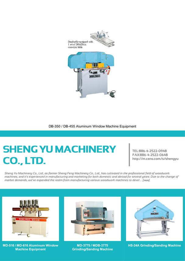 SHENG YU MACHINERY CO., LTD.