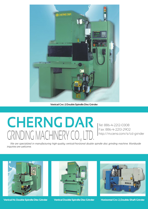 CHERNG DAR GRINDING MACHINERY CO., LTD.