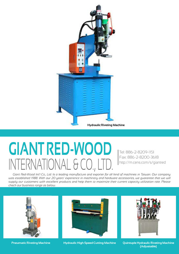 GIANT RED-WOOD INTERNATIONAL & CO., LTD.