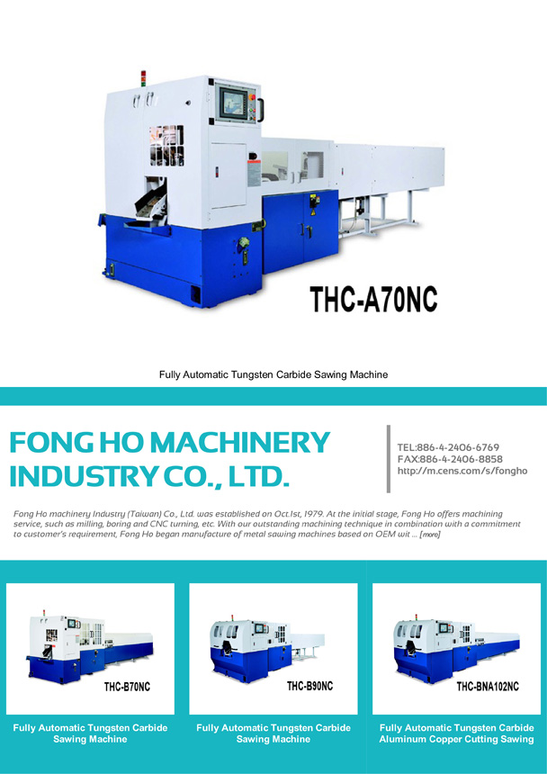 FONG HO MACHINERY INDUSTRY CO., LTD.