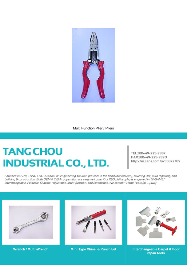 TANG CHOU INDUSTRIAL CO., LTD.
