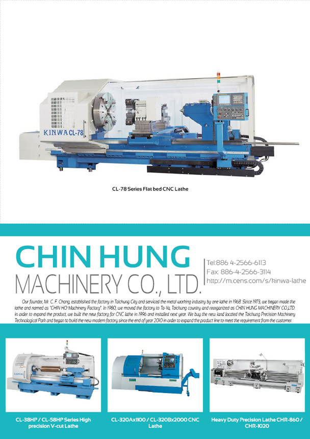 CHIN HUNG MACHINERY CO., LTD.