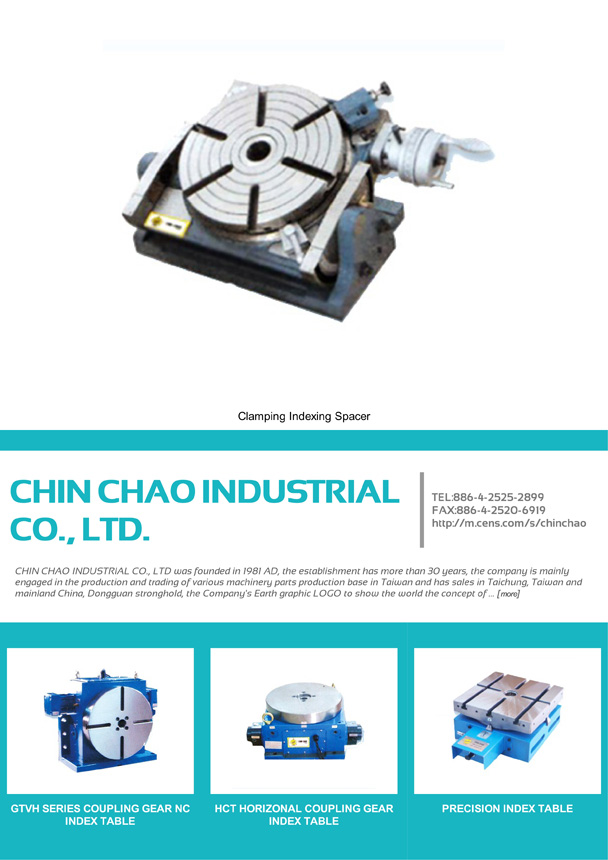 CHIN CHAO INDUSTRIAL CO., LTD.