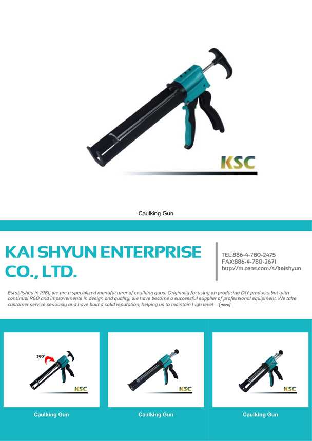 KAI SHYUN ENTERPRISE CO., LTD.
