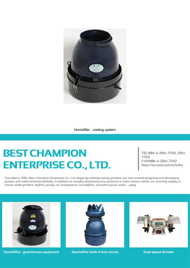 BEST CHAMPION ENTERPRISE CO., LTD.TUNG CHEN FENG ELECTRONICS CO.