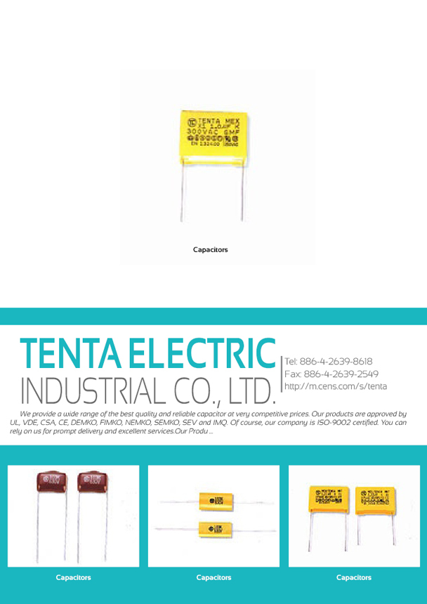 TENTA ELECTRIC INDUSTRIAL CO., LTD.