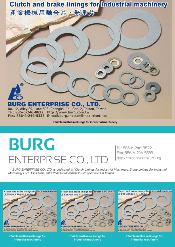 BURG ENTERPRISE CO., LTD.
