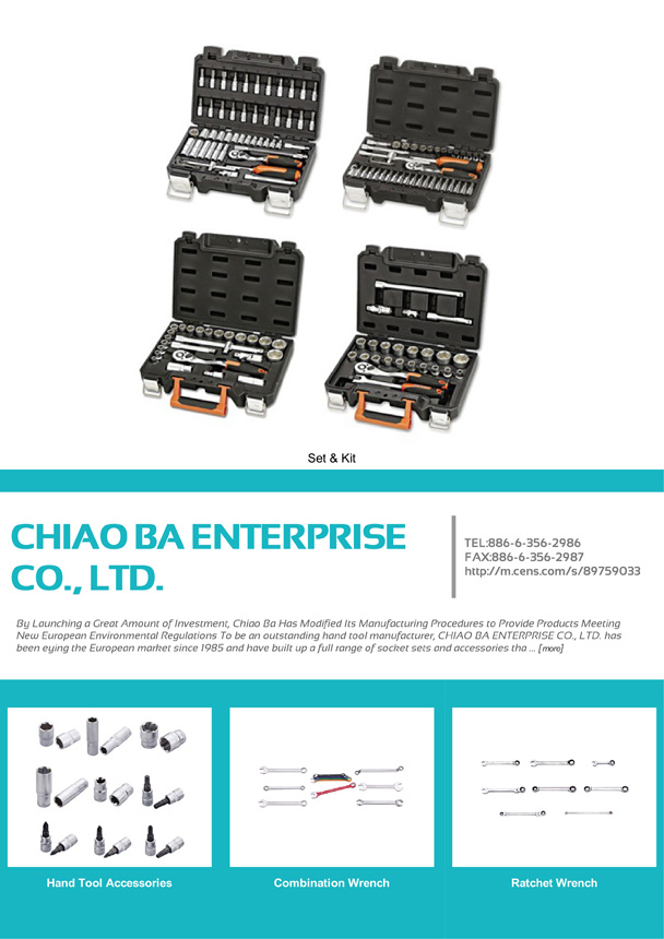 CHIAO BA ENTERPRISE CO., LTD.