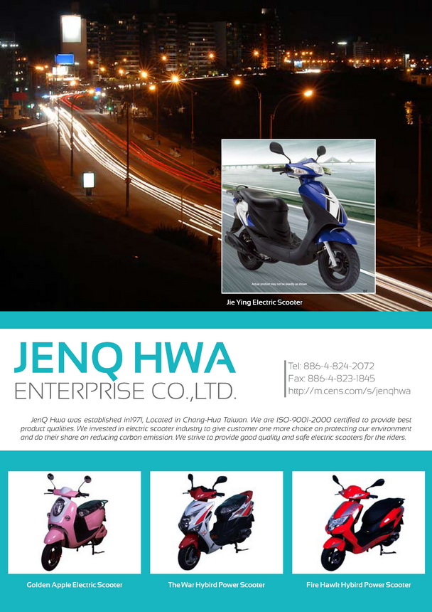 JENQ HWA ENTERPRISE CO., LTD.