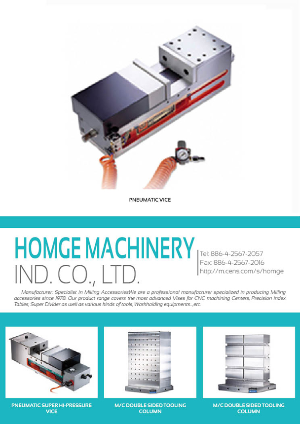 HOMGE MACHINERY IND. CO., LTD.