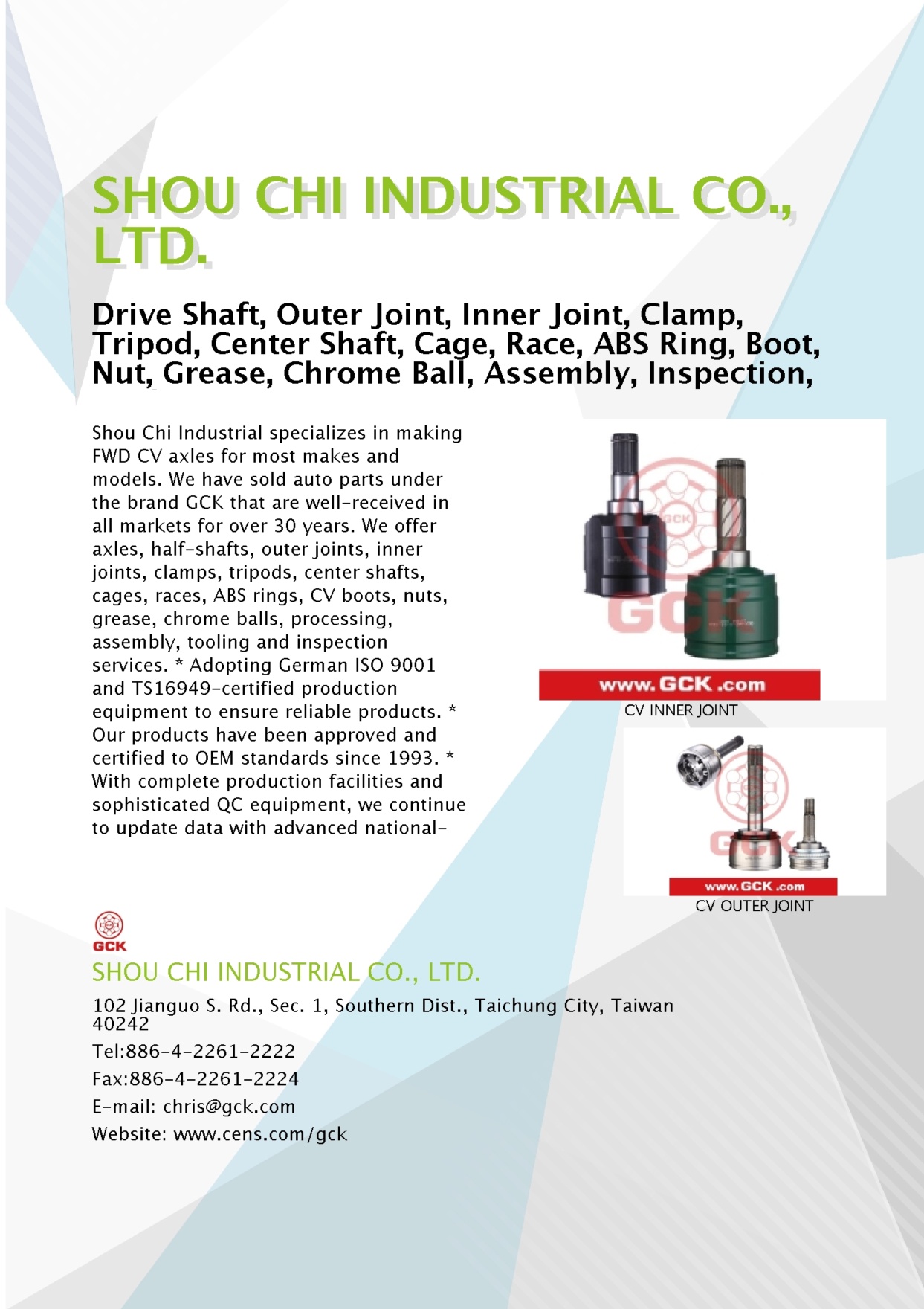 SHOU CHI INDUSTRIAL CO., LTD.