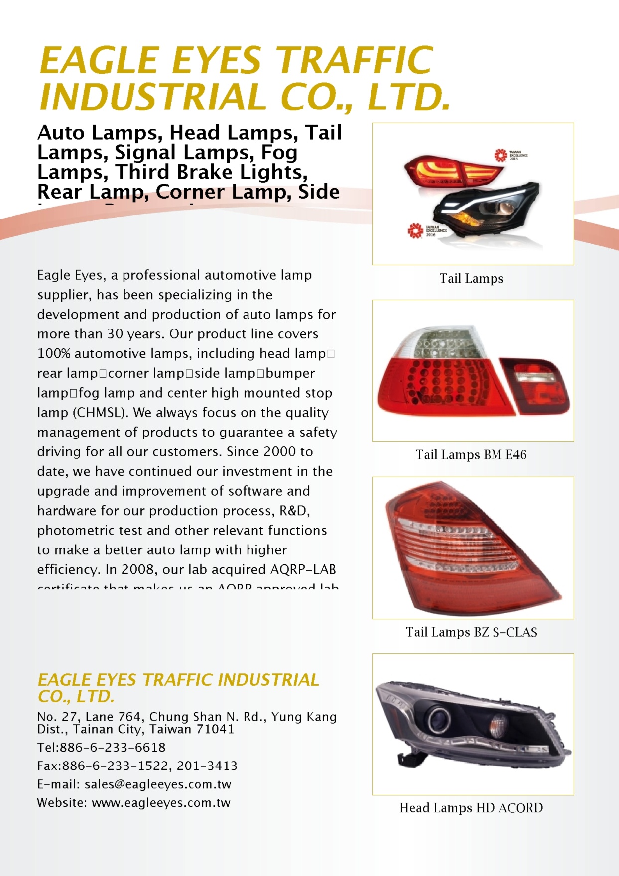 EAGLE EYES TRAFFIC INDUSTRIAL CO., LTD.